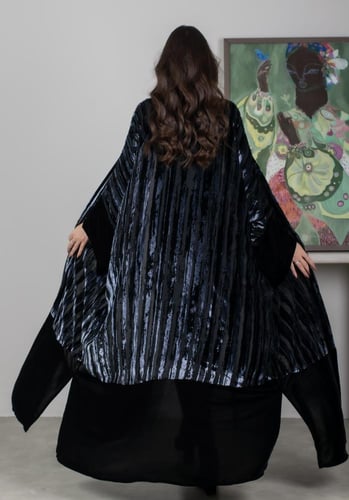 عبايه مخمل بشت 231#