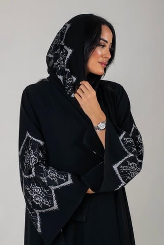 عبايه كريب كلوش 218#