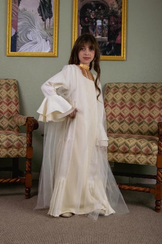 جلابيه لينن كلوش كسرات