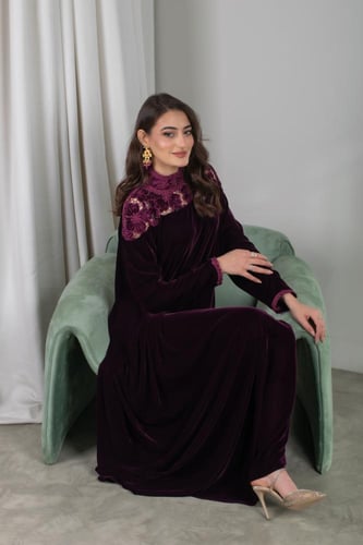 جلابيه مخمل وجوبير مخرم 239#
