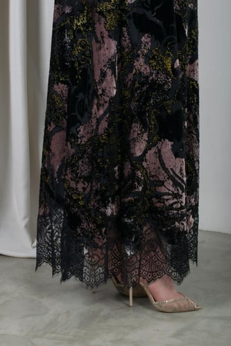 جلابيه مخمل شيفون 237#