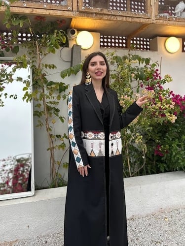 عبايه كتان و سدو 146#