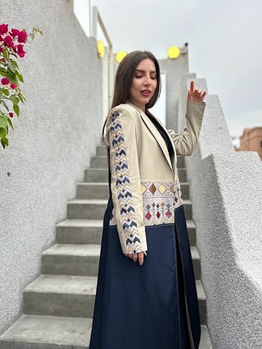 عبايه كتان وسدو 148#