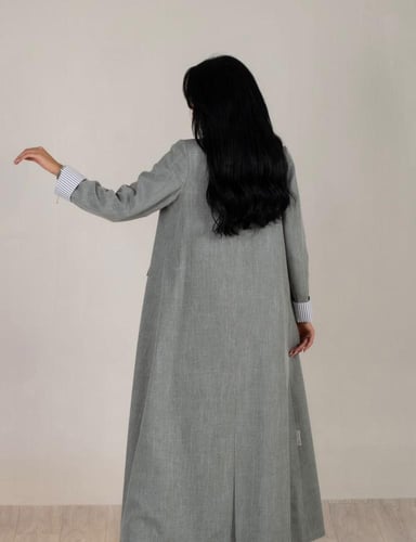 عبايه بليزر كتان 212#