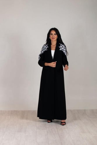 عبايه بليزر كريب 222#