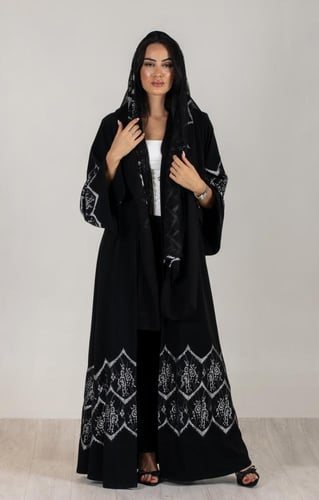 عبايه كريب كلوش 218#