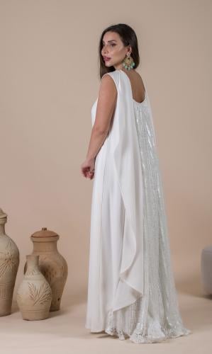 جلابيه كريب ودانتيل 207#