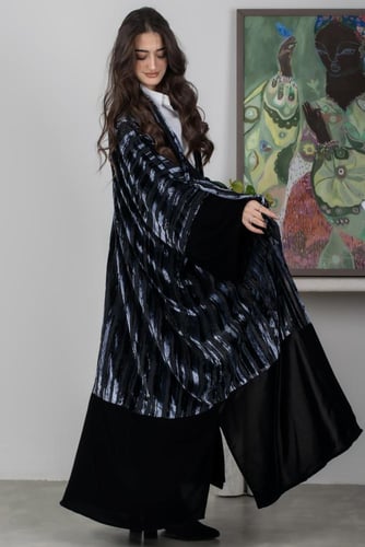 عبايه مخمل بشت 231#