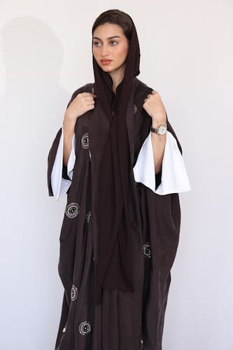 عبايه حرير مغسول 114#