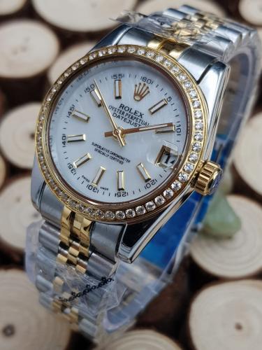 ساعه رولكس نسائي ضمان سنه وضد المويه