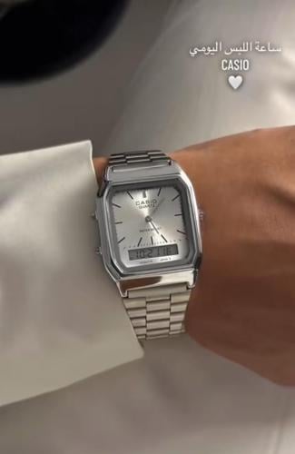 ساعه رجالي ضمان سنه وضد المويه