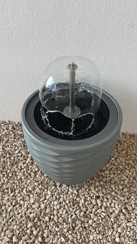 نافورة متنقلة جاهزة كروية مع الحوض