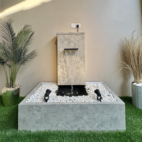 شلال جداري مصب واحد