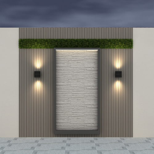 باقة شلال عملاق مع تكسيات خشب