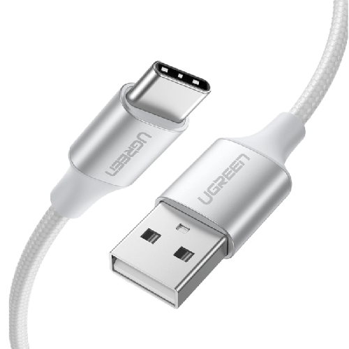 سلك شاحن يوجرين من USB إلى USB-C مضفر بطول 2 م - أ...