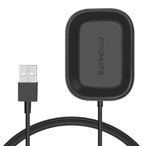 Promate شاحن لاسلكي لأجهزة AirPods، قاعدة شحن لاسل...
