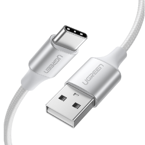 سلك شاحن يوجرين من USB إلى USB-C مضفر بطول 2 م - أ...