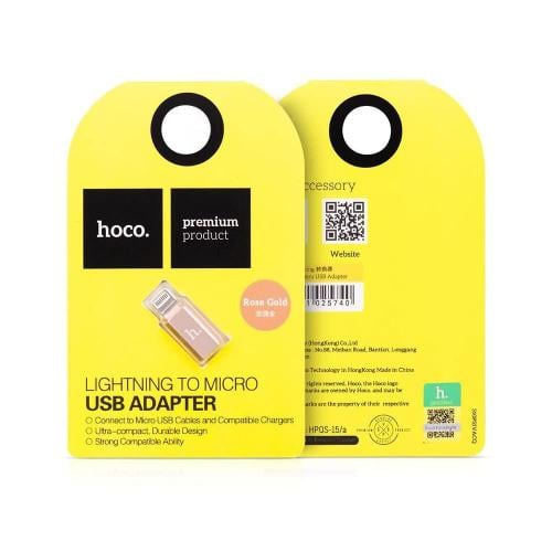 محوّل HOCO USB Adapter – من Micro USB إلى Lightnin...