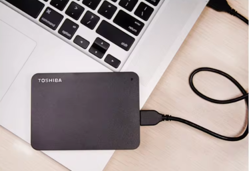 محرك الأقراص الصلبة الخارجي Toshiba A3 بقاعدة Canv...