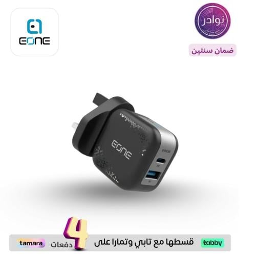 فيش جداري E ONE GaN 35 واط – شحن سريع وآمن