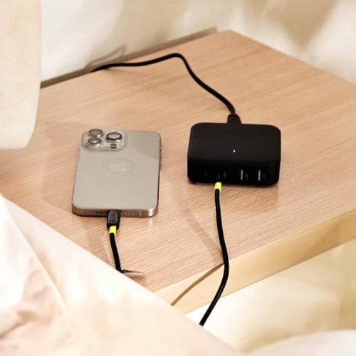 محول الطاقة السريع Goui بـ4 منافذ USB-C بقوة 100 و...