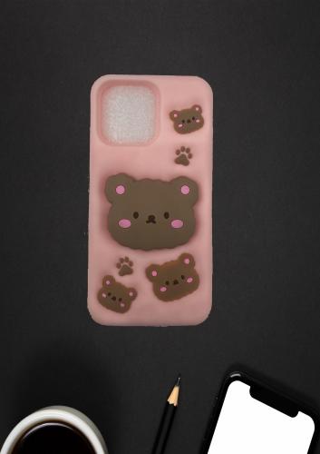 جراب خلفي بتصميم كرتوني لطيف ثلاثي الأبعاد 3D متوا...