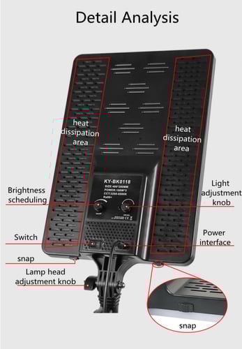 اضاءة مستمرة مسطح KY-BK0118