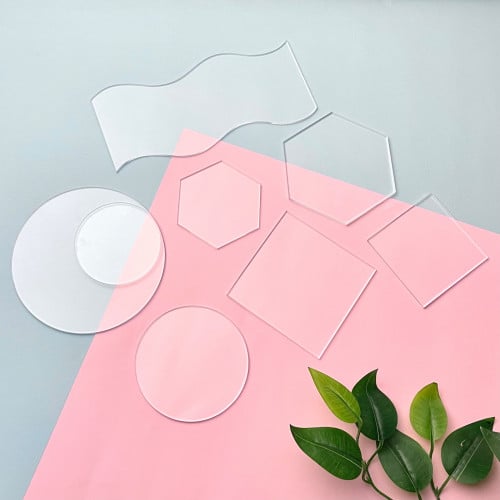 دعائم كريليك شفاف 8 قطع