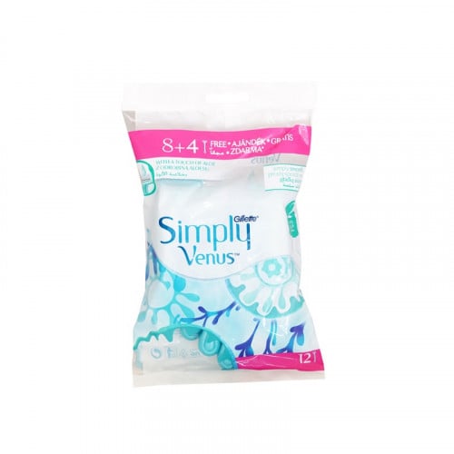 جيليت سيمبلي فينوس 2 امواس حلاقة ( 8+4 مجاناً ) حب...