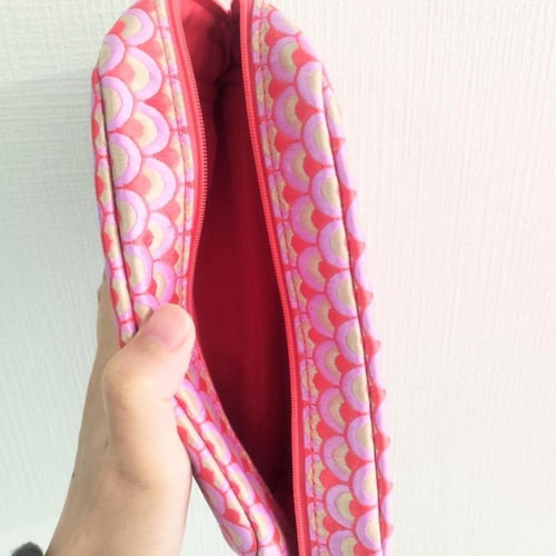 حقيبة تنظيم بولغاري وردي وأحمر (اضافه الكيس من الخ...