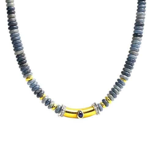 عقد سانتوريني بالأحجار الطبيعية