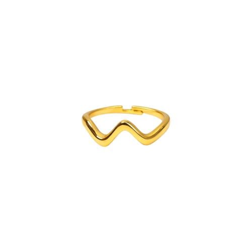 خاتم زيكزاك V - ساده