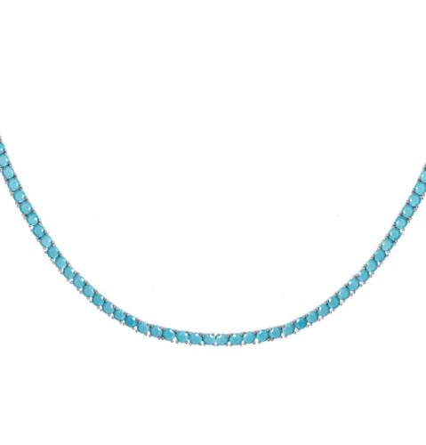 عقد تنس فيروز - لمسة فاخرة من الأناقة