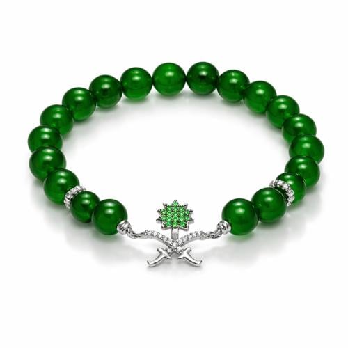 اسوارة سيفين ونخلة بالأحجار الكريمة