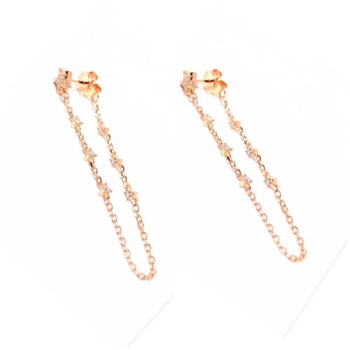 اقراط نجوم طويل