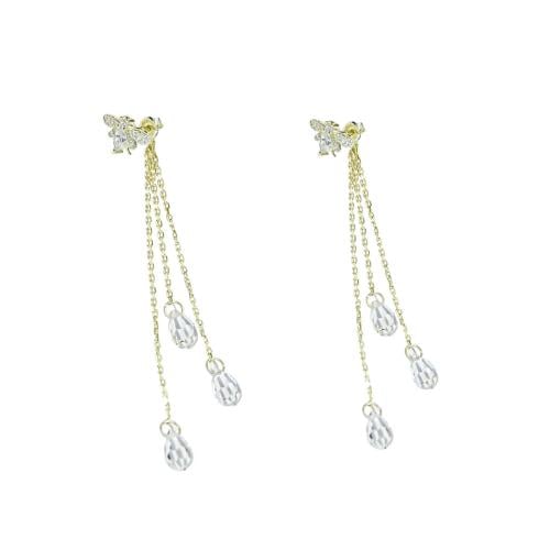 اقراط النحلة بثلاث كرستالات