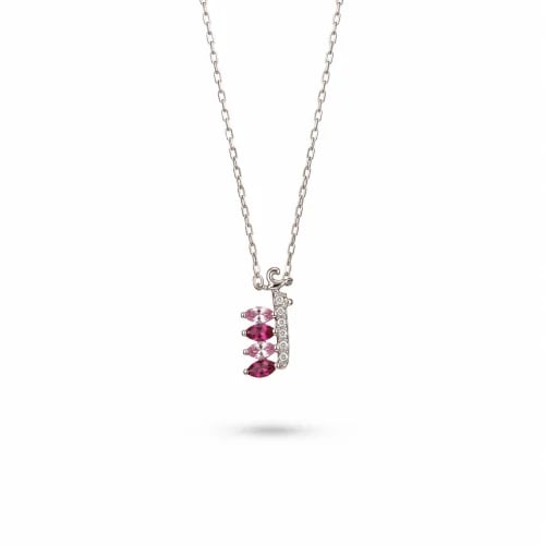Shiny fuchsia and pink Arabic letter series - mini size