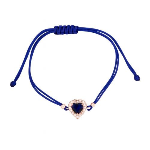 اسواره خيط ازرق ملكي وقلب