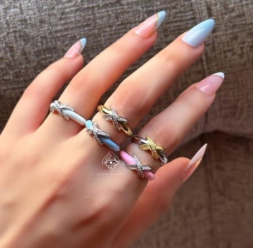 خاتم اكس ملون