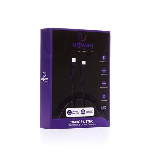 كيبل شحن أرجوان تايب سي