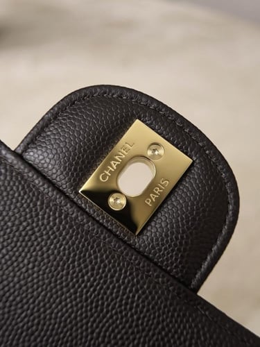 Chanel Caviar Leather Classic Flap Bag – Small Siz...