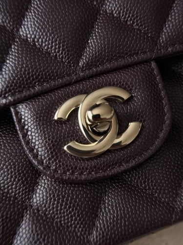 Chanel Caviar Leather Light Gold Hardware Classic...