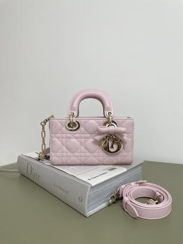 Mini Lady D-Joy Bag Cannage Lambskin