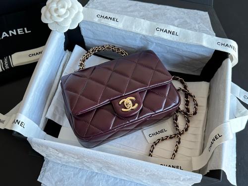 MINI FLAP BAG WITH TOP HANDLE