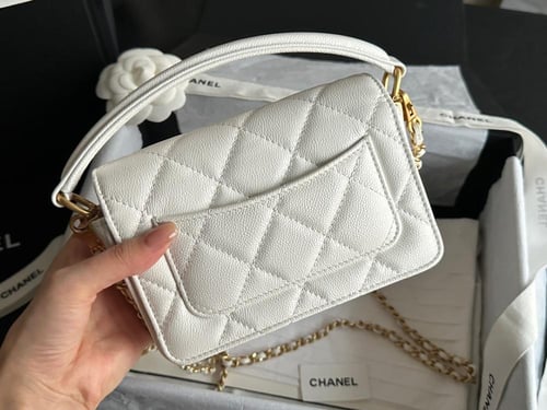 MINI FLAP BAG WITH TOP HANDLE