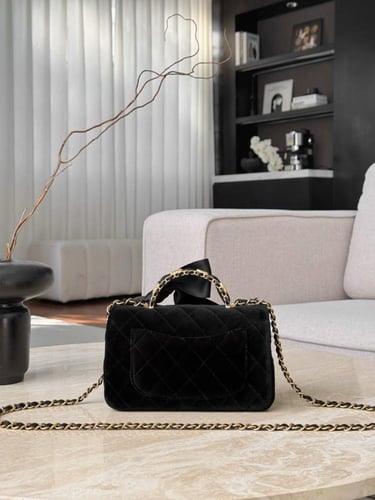 MINI FLAP BAG WITH TOP HANDLE