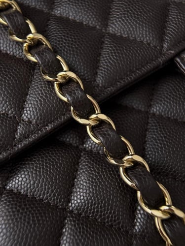 Chanel Caviar Leather Classic Flap Bag – Small Siz...