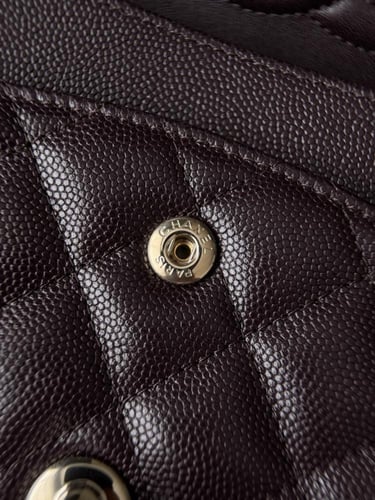 Chanel Caviar Leather Light Gold Hardware Classic...