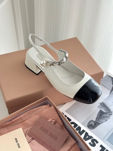 Patent leather pumps