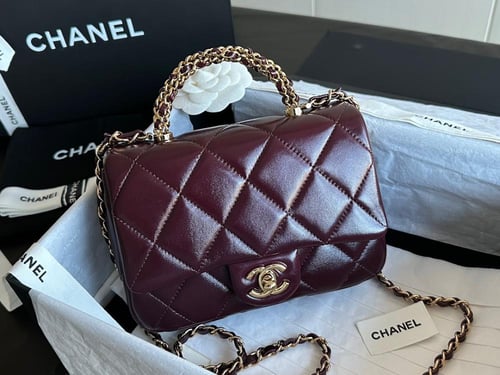 MINI FLAP BAG WITH TOP HANDLE